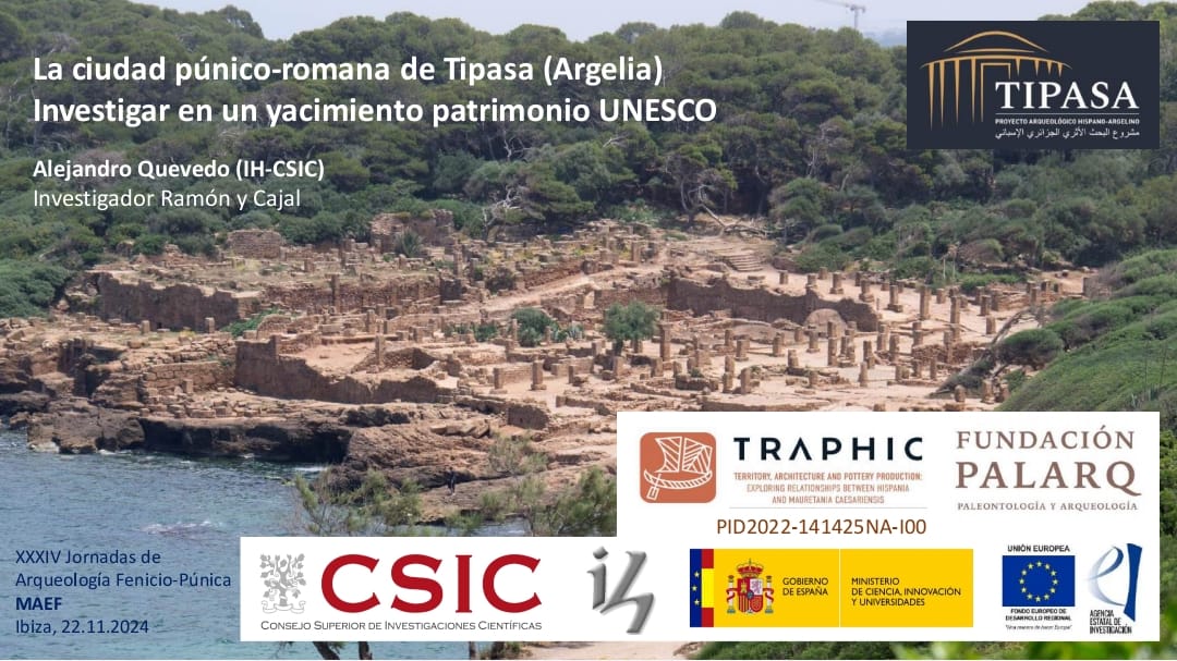 PID_Traphic's tweet photo. Hoy se desarrollan en @MAEFmuseu las jornadas de Arqueología Fenicio-púnicas. Con la intervención de Alejandro Quevedo sobre la ciudad de Tipasa y el proyecto @FundacionPalarq @PID_Traphic https://t.co/RHEk0zkhCn https://t.co/xo3PSZcCLW