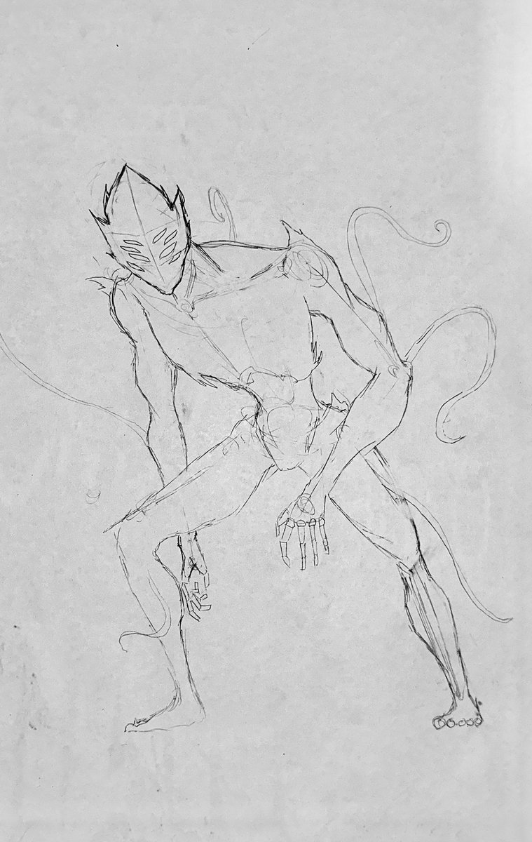 “Tormenture” 

Sketch (likely adding background today)