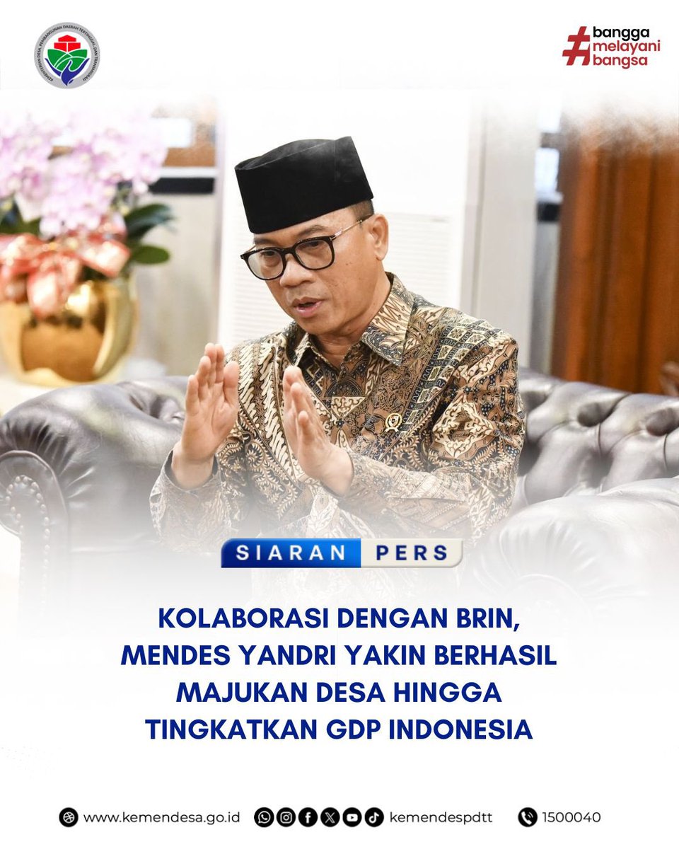 kemendespdt's tweet photo. #SobatDesa, Kementerian Desa dan Pembangunan Daerah Tertinggal terbuka dalam kolaborasi, terlebih lagi kolaborasi untuk memajukan desa. https://t.co/5kpzCLLGle