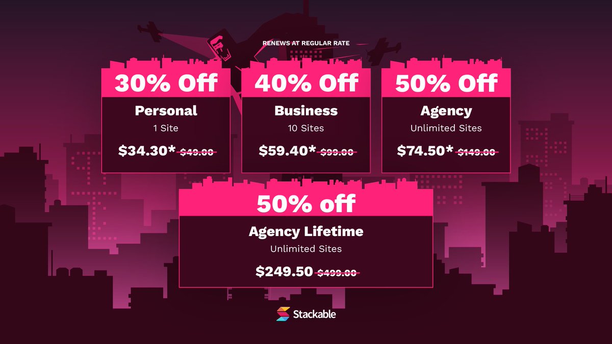 Stackable - Website Builder for WordPress tweet media