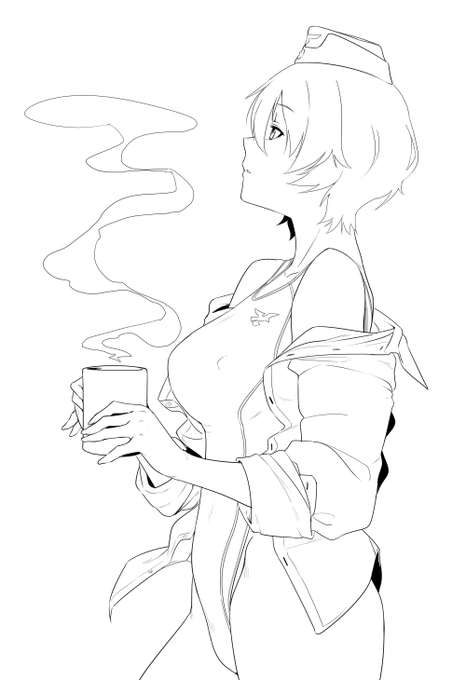 何やら好評だったので塗り絵 