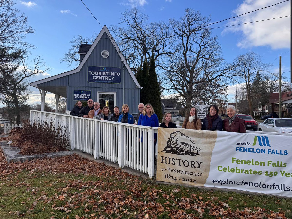 LisaThompsonPC's tweet photo. #FenelonFalls in celebrating 150 years in 2024! I was pleased to join @LaurieScottPC to announce that this community is received $35,000 from the #RuralEconomicDevelopment cost-share program so they can hire a person to identify local priorities & confidently plan for the future! https://t.co/snHWLw5hRW
