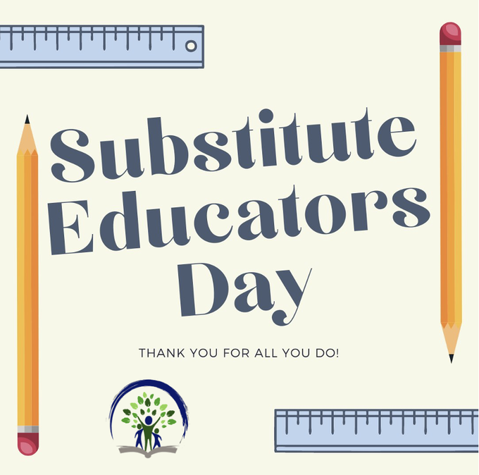HowellTwpK8's tweet photo. Today we wish our substitutes a happy Substitute Educators Day! Thank you for your continued commitment in supporting #HTPSLearnerSuccess! #HTPSTalentTeams #HowellLeads #SubstituteEducatorsDay https://t.co/Vs1nCOeHq7