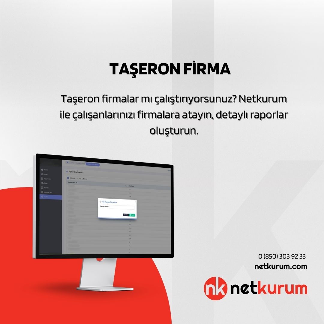 netkurum's tweet photo. Taşeron firmalar mı çalıştırıyorsunuz? Netkurum ile çalışanlarınızı firmalara atayın, detaylı raporlar oluşturun.
Detaylı Bilgi için https://t.co/ja4AmveGxf
#netkurum #pdks #izinyönetimi #ik #insankaynaklari #personelyönetimi https://t.co/4uyD3TxjVY