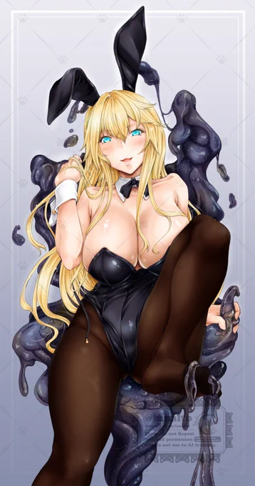 #バニーガール貼って元気づけてください 