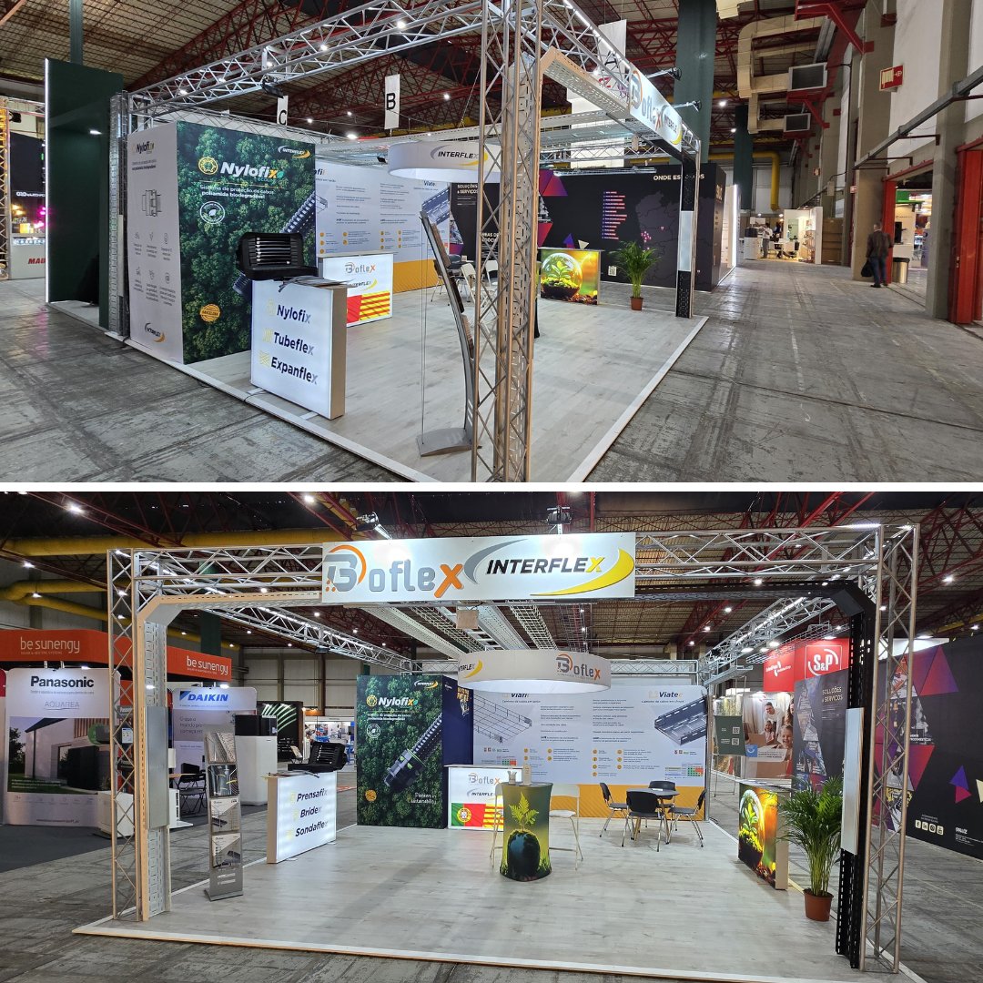 INTERFLEX_SL's tweet image. ¡Te esperamos en la Feira Electrica de Exponor!
Ven a visitarnos en el Stand 28 Pabellón 2 de BOFLEX, donde tenemos todo lo que necesitas.
✔️ Bandejas portacables de rejilla, acero laminado y de escalera 
✔️ Sistemas de protección 
✔️ ¡Y muchas novedades más!