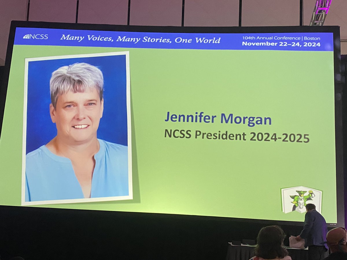 Chucktaft's tweet photo. President @jenmorganwi kicking off #NCSS2024 - way to go Jenny! Making #Wisconsin and @WestSalemSD proud!@NCSSNetwork @WCSS1 #sschat https://t.co/2RyXrjp4Ga