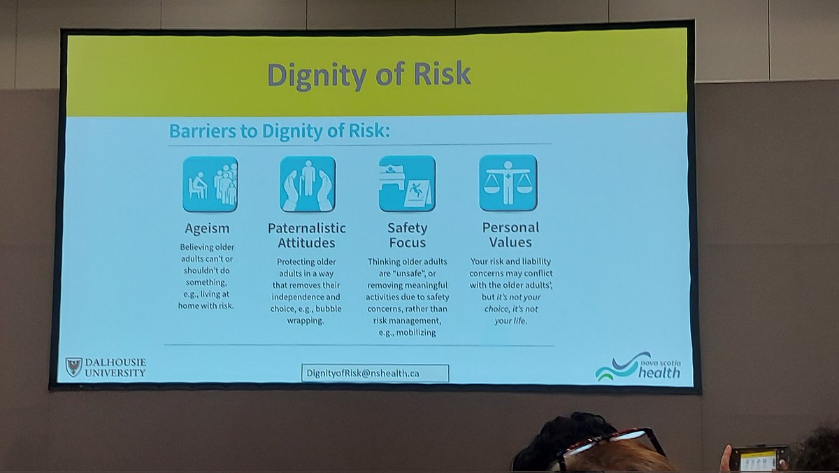 Here are some of the societal, cultural, and individual barriers to promoting the dignity of risk within healthcare for older people #BGSconf