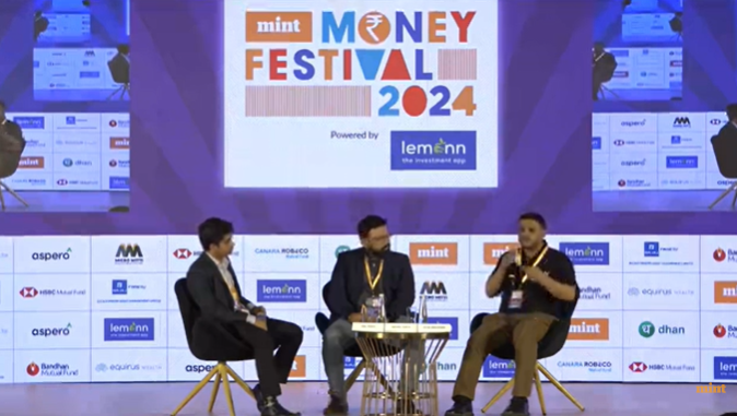 livemint's tweet photo. #TimeToMintMoney | “If you have the risk appetite, you could consider taking on more risk with relatively higher-yielding bonds compared to a debt mutual fund,” says Irfan Mohammed, Executive Director, @Aspero_Fin

🗓️ CATCH all the insights & agenda of the Mint Money Festival 2024: https://t.co/rdskWfIE2q

#FinancialFreedom #PersonalFinance | @LemonnHQ