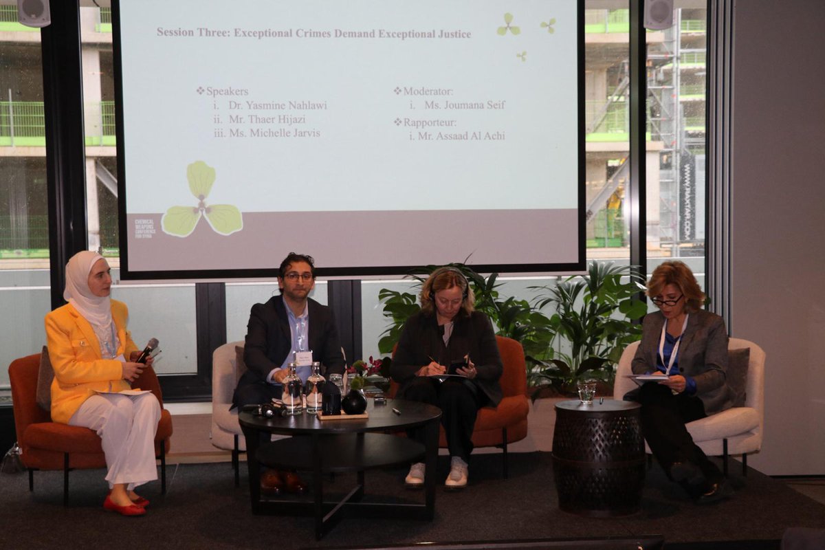 The third session, "Exceptional Crimes Demand Exceptional Justice," has begun.
It explores the Exceptional Chemical Weapons Tribunal, its legal foundation, challenges, and how it can deliver justice to survivors and victims. #CWConf2024
