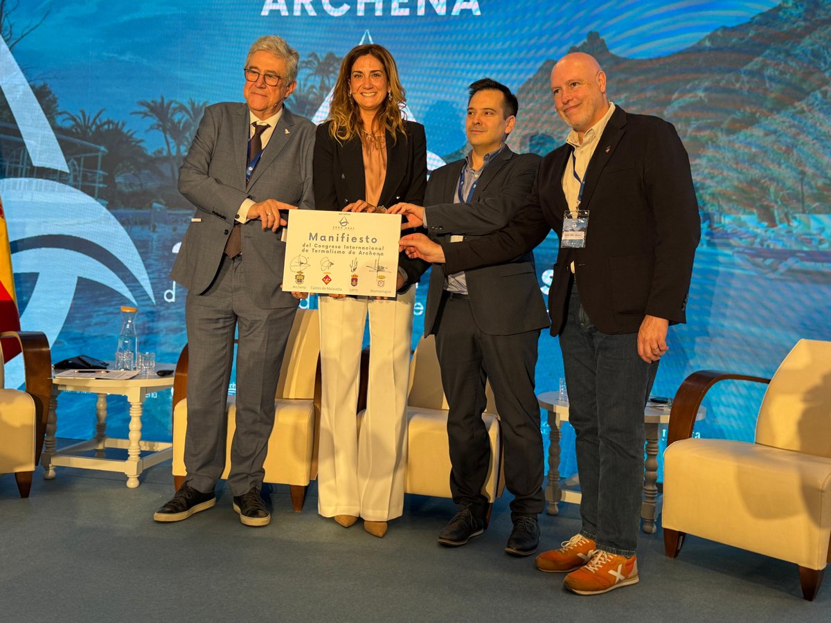Murdiario's tweet photo. El Congreso Internacional de Termalismo de Archena plantea un manifiesto para modernizar el sector https://t.co/3mvVWLO8cO a través de @Murdiario 

@aguadearchena @Patriciaflopez @AytoArchena @carmen_conesa @TurismoRM_ @juanframartinez @itremurcia https://t.co/DvZV0vkJvK