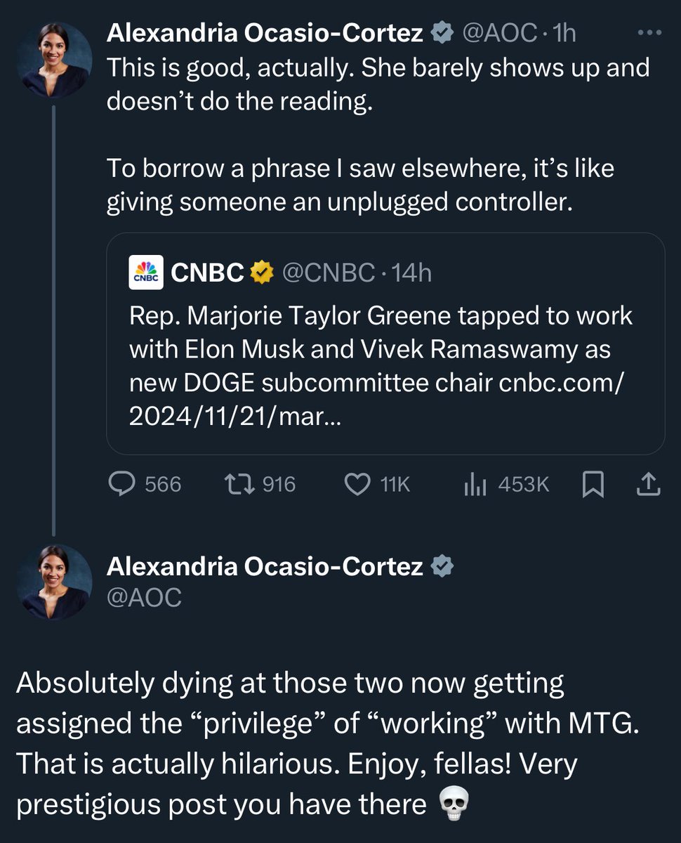 AOC from the top rope 🤣💀