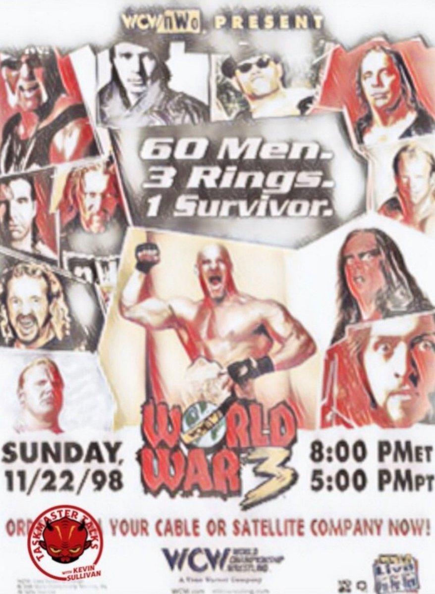 TheMediaMan's tweet photo. #KevinSullivan &amp; John Poz cover #WCW #WorldWar3 1998 on #TaskmasterTalks.

The Taskmaster discusses #DDP vs #BretHart, the 60-man battle royal and so much more! 

@theccnetwork1

https://t.co/G3XXIB0VlC https://t.co/ttLGLkPvdd