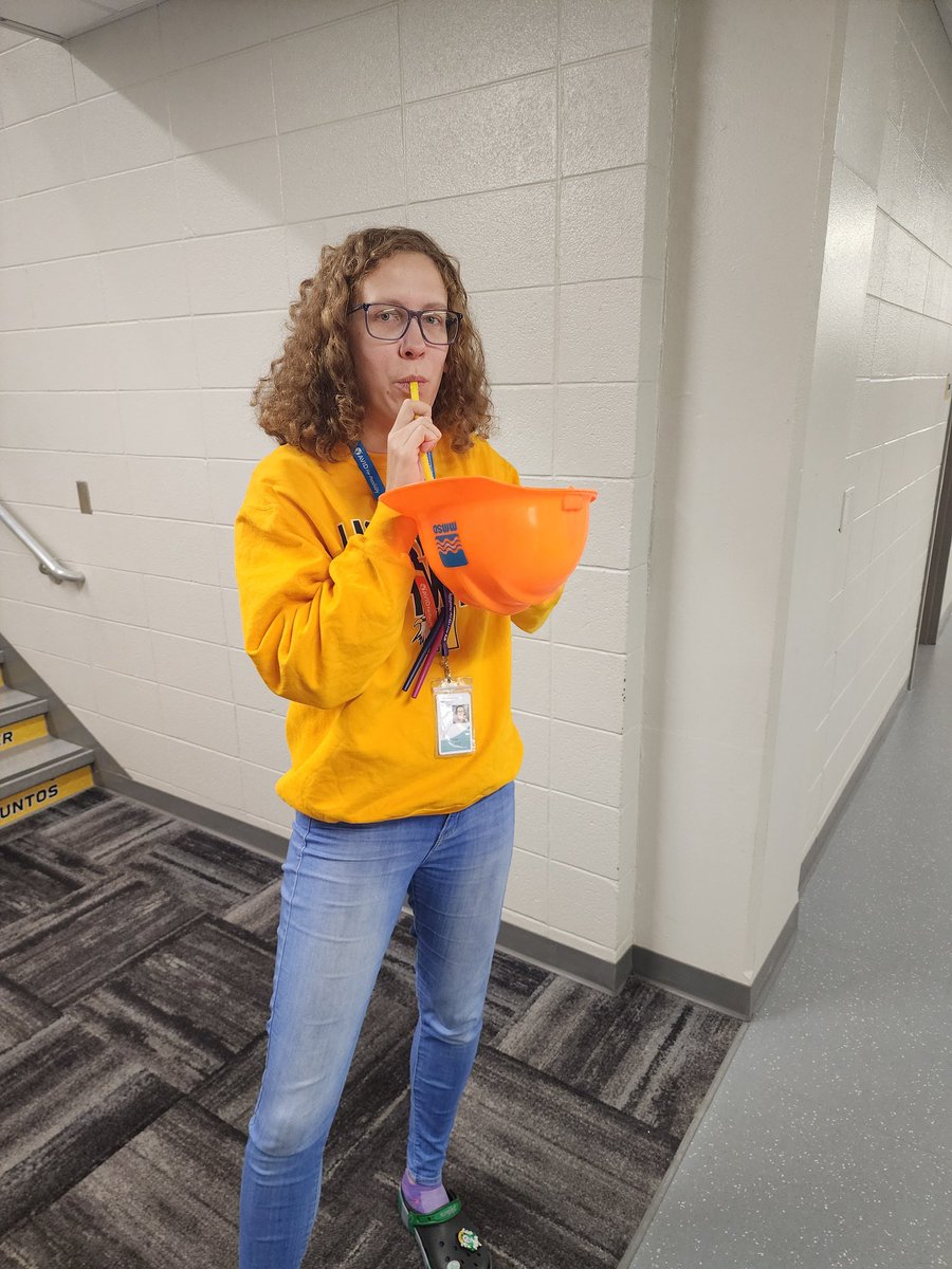 LOVE to staff participating in <a href="/HorningMiddle/">Horning Hawks</a> Underground Spirit Week. Will the students figure it out?! Friday: Anything But A Cup #1Horning