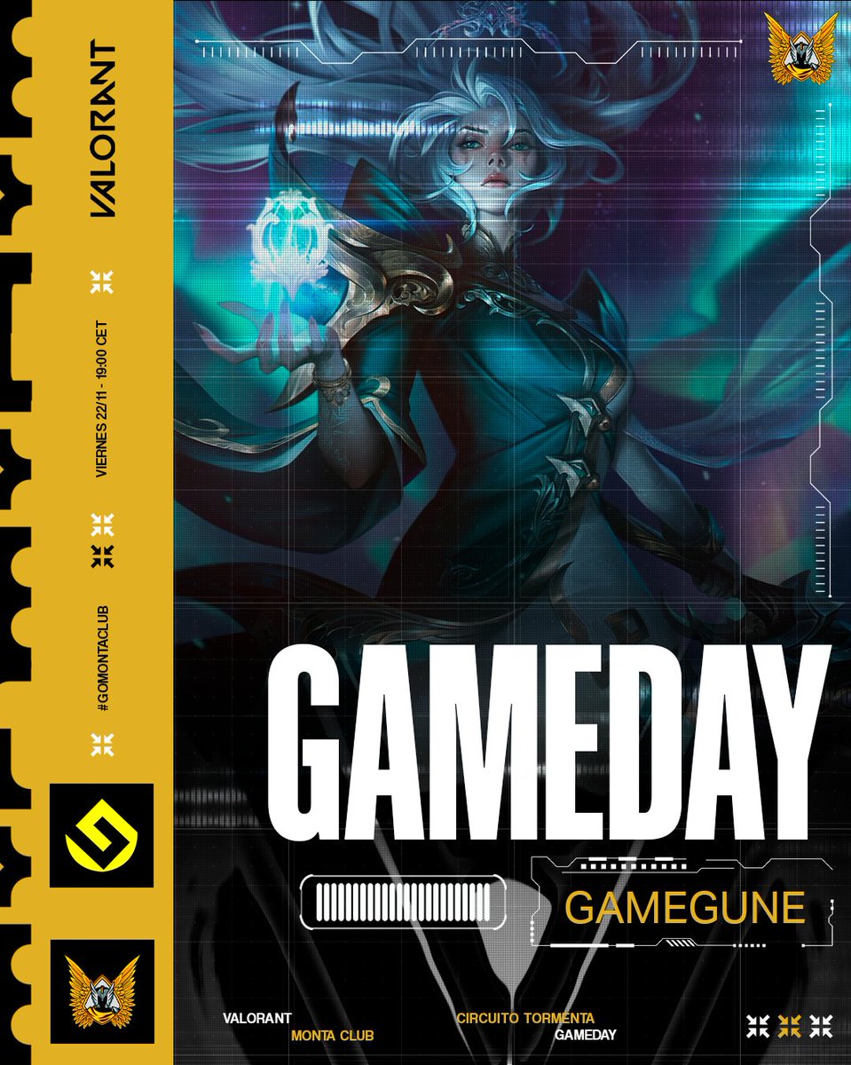 🔱| 𝑴𝑨𝑻𝑪𝑯𝑫𝑨𝒀 | 𝑳𝑬𝑨𝑮𝑼𝑬 𝑶𝑭 𝑳𝑬𝑮𝑬𝑵𝑫𝑺 |🔱

⏰|19:00 
🏆| GAMEGUNE [Q1] 
📹|twitch.tv/monta_club

#GoMonta