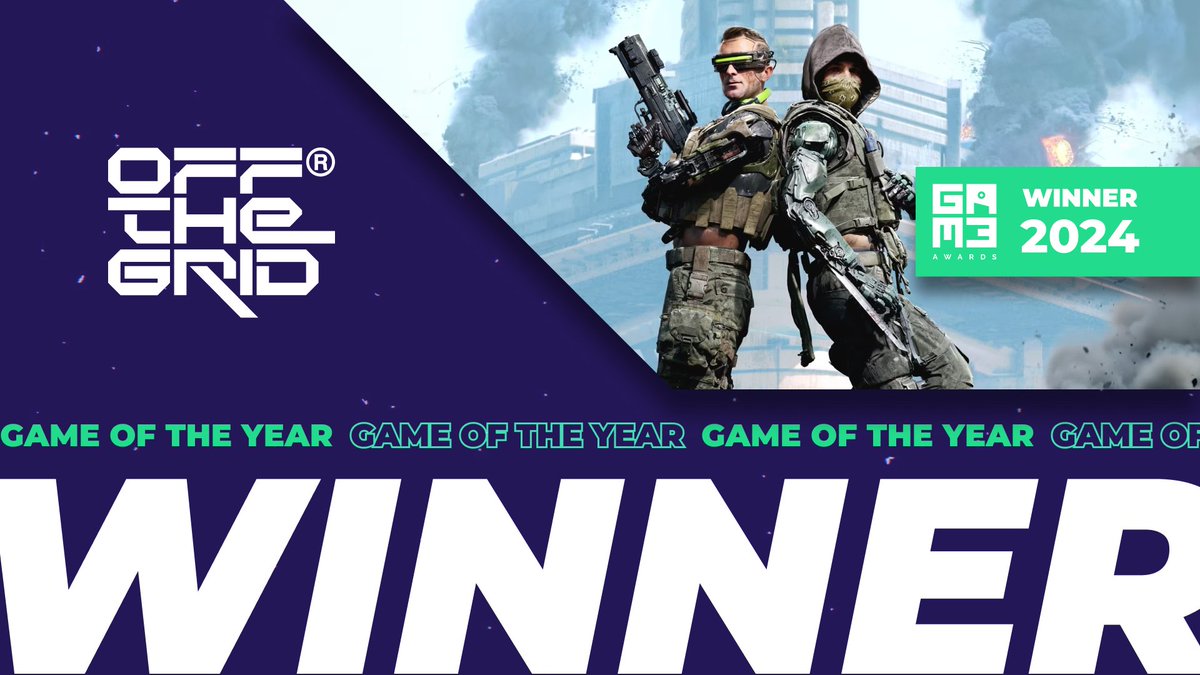 gamesdotgg's tweet photo. Congratulations to @playoffthegrid for winning the 2024 #GAM3Awards Game of the Year! ✨ https://t.co/RQFh0apz0l