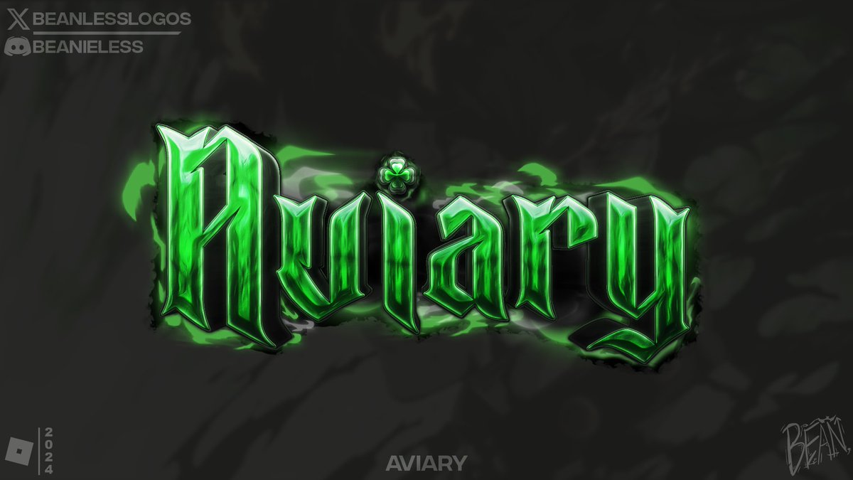 Logo for "Aviary"   
-
[#RobloxDev] [#RobloxArt] [#Robloxlogo] [#Roblox] [#LogoDesign] [#RobloxGFX] [#GraphicDesign] [#BlackClover] [#anime]