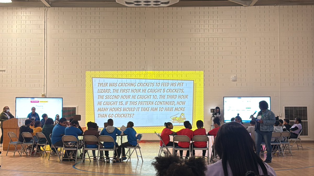 Loving this math bowl <a href="/FickettES/">APS Fickett ES</a>!!  Student teams were amazing. A great way to review content before a break! The audience even had quiet discourse about the math, wow! <a href="/apsupdate/">ATL Public Schools</a>
