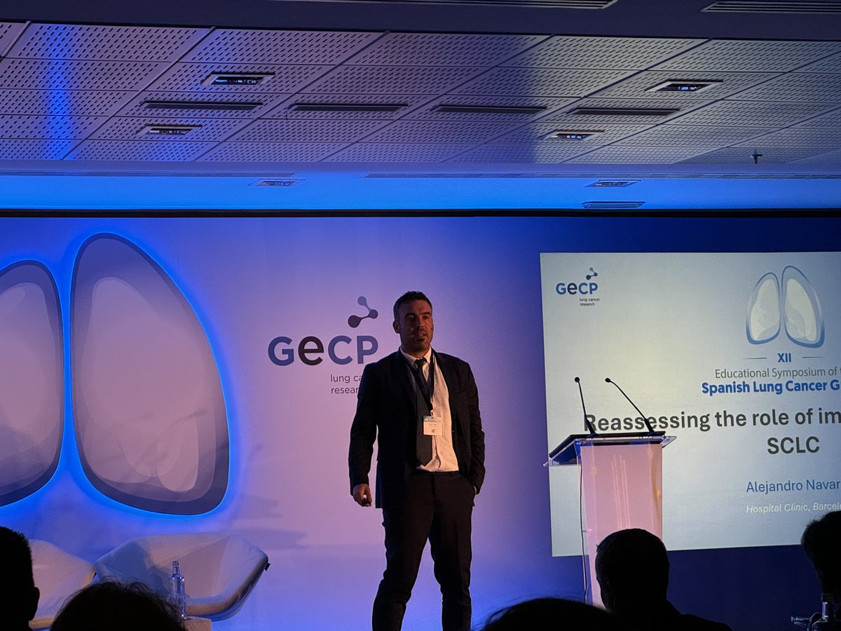 ➡️El Dr. Alejandro Navarro (<a href="/hospitalclinic/">Hospital Clínic</a>) nos ofrecerá una reevaluación del impacto de la inmunoterapia en el carcinoma de células pequeñas. #XIISimposioGECP