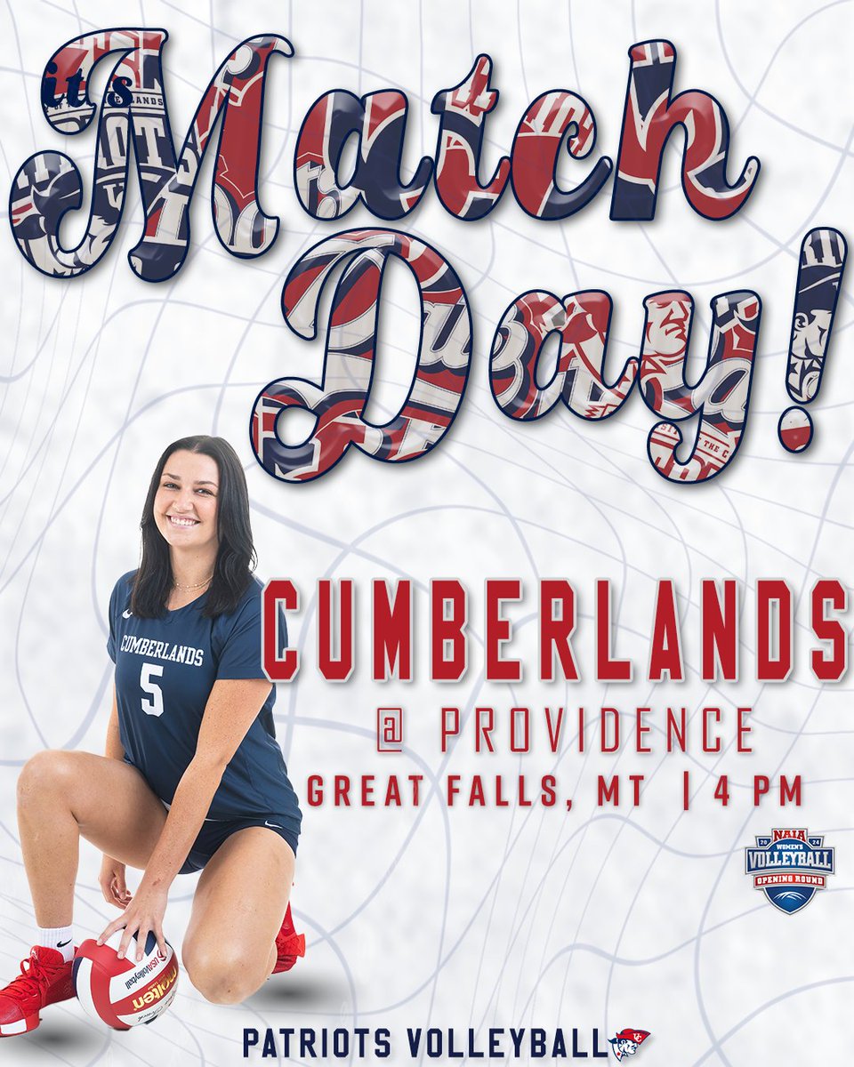 The Patriots are set to face University of Providence in the first round of the NAIA Tournament.  Be sure to tune in and cheer on the Pats  #OneBigTeam

🕓- 4 p.m. (ET)
🏟️- Great Falls, MT
📈- tinyurl.com/5783kjx8
📺- tinyurl.com/mrxxpk3c