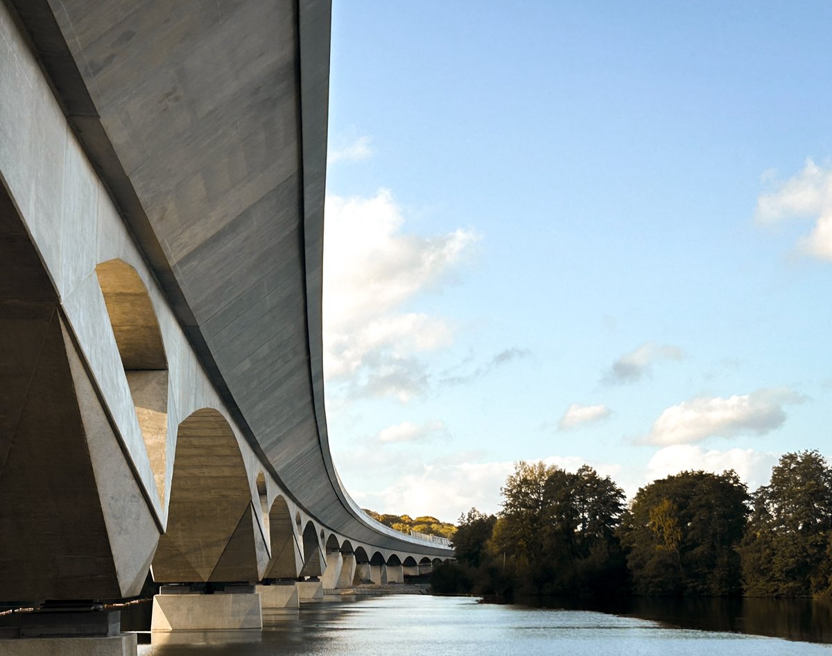 HS2 Colne Valley viaduct scoops prestigious design award