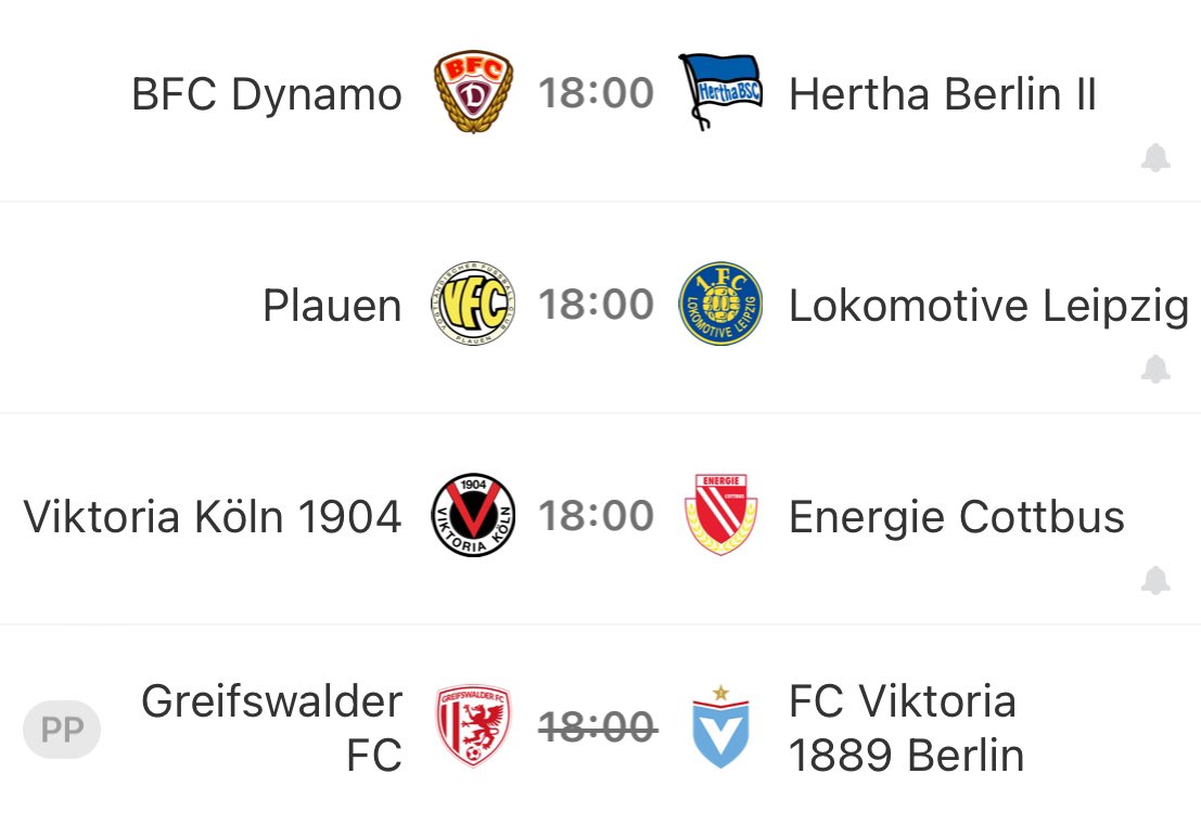 EastGermanFooty's tweet photo. A chilly return from the international break 🥶

Greifswald v Viktoria has fallen to the weather.

But we still have Cottbus in Köln, BFC hosting Hertha and Lok travelling to Plauen.

Live tonight:
🔗 #VIKFCE - https://t.co/GO9jdd4m48

🔗 #VFCLOK - (VPN) https://t.co/xqxzSw0Dfp https://t.co/nIxlTqLhlp