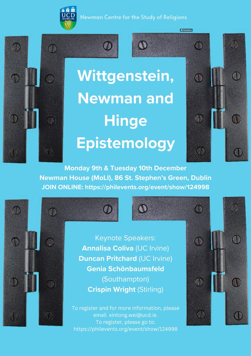 GradPawel's tweet photo. I will be speaking about the rationality of religious hinge commitments at this wonderful event in Dublin. For online participation, visit: https://t.co/3t9ZRoohfv https://t.co/yznEUmYANA
