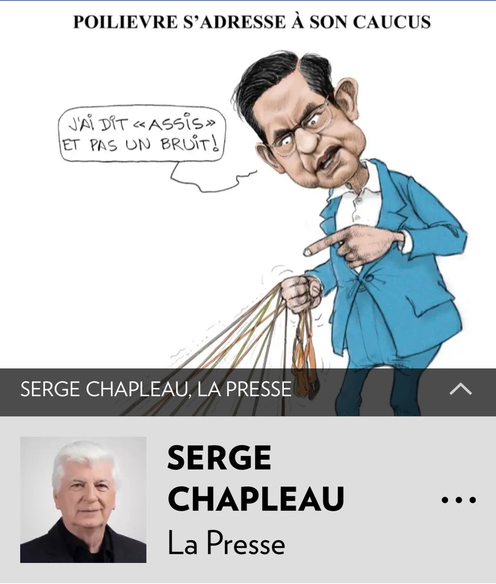 La caricature dans La Presse ce matin…. Juste 1 mot: j’adore 🤣! 
#freespeech