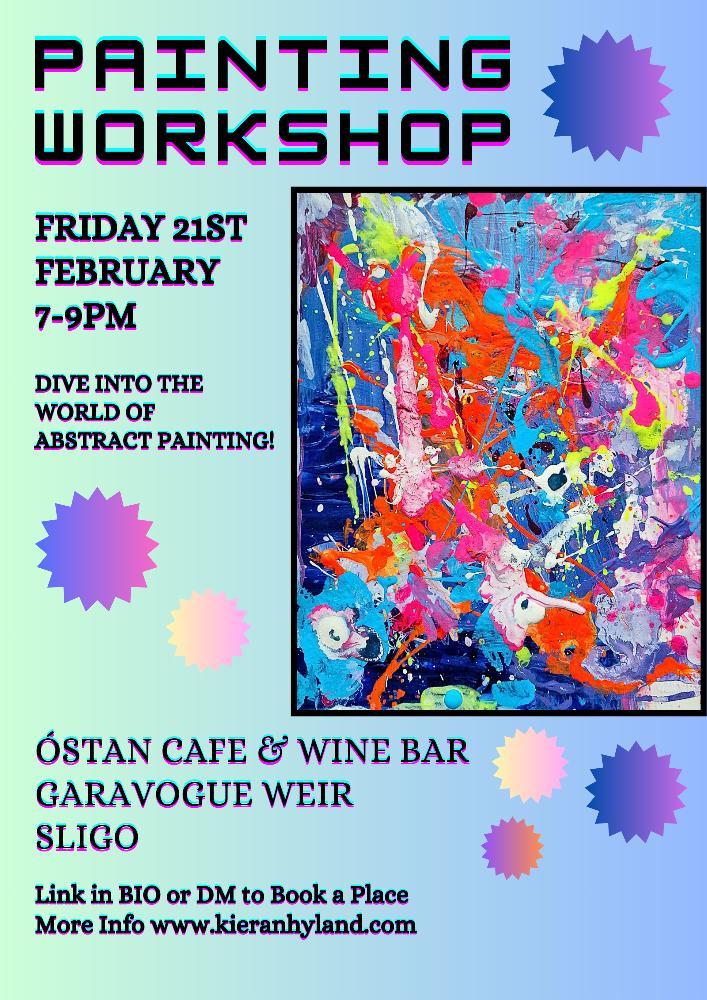 Guys, fantastic &amp; fun workshop coming up in Feb 21st 2025 with artist extraordinaire Kieran Hyland in @Osta Cafe &amp; Wine Bar 

Whos coming!? Appreciate the share. 

Book here kieranhyland.com/shop/p/februar…