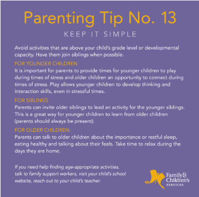 parentplus901's tweet image. Children can get stresses, like most of us. To help prevent this, avoid activities that are above your child's grade level or developmental level. 
#positiveparenting #nurturingparenting #901parent #memphisparent