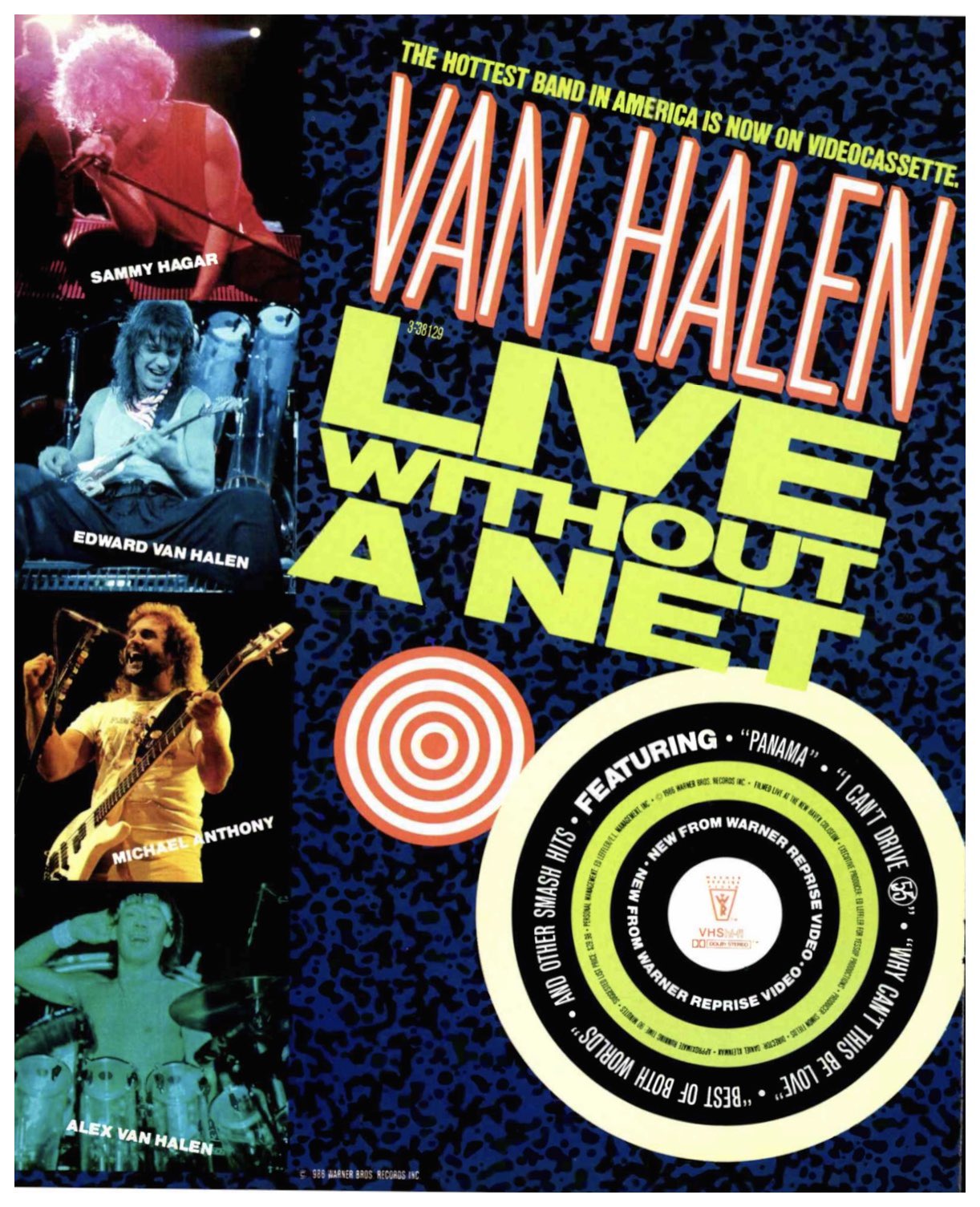 ミュージック VAN HALEN LIVE WITHOUT A NET Van Halen – Live Without A Net – 2 x Vinyl (Blue, 12
