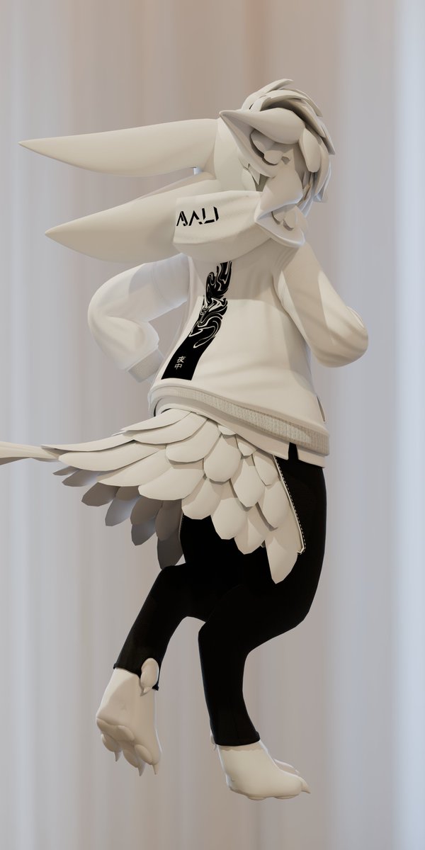 YoffrisTheBlack's tweet image. This will be a free asset for you my friends, I think you will like it :3 #avali #Vrchat #blender