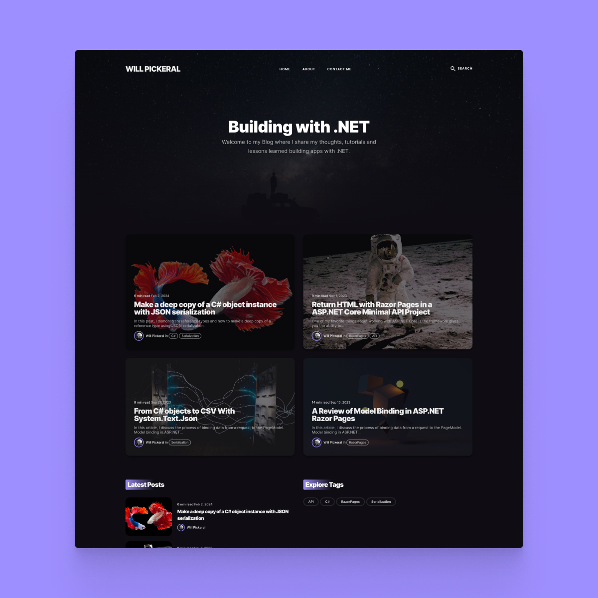 Site of the Day ✨

Will Pickeral ☞ willpickeral.com

Built with <a href="/anvodstudio/">Anvod Studio</a> &amp; <a href="/jekyllrb/">jekyll</a>