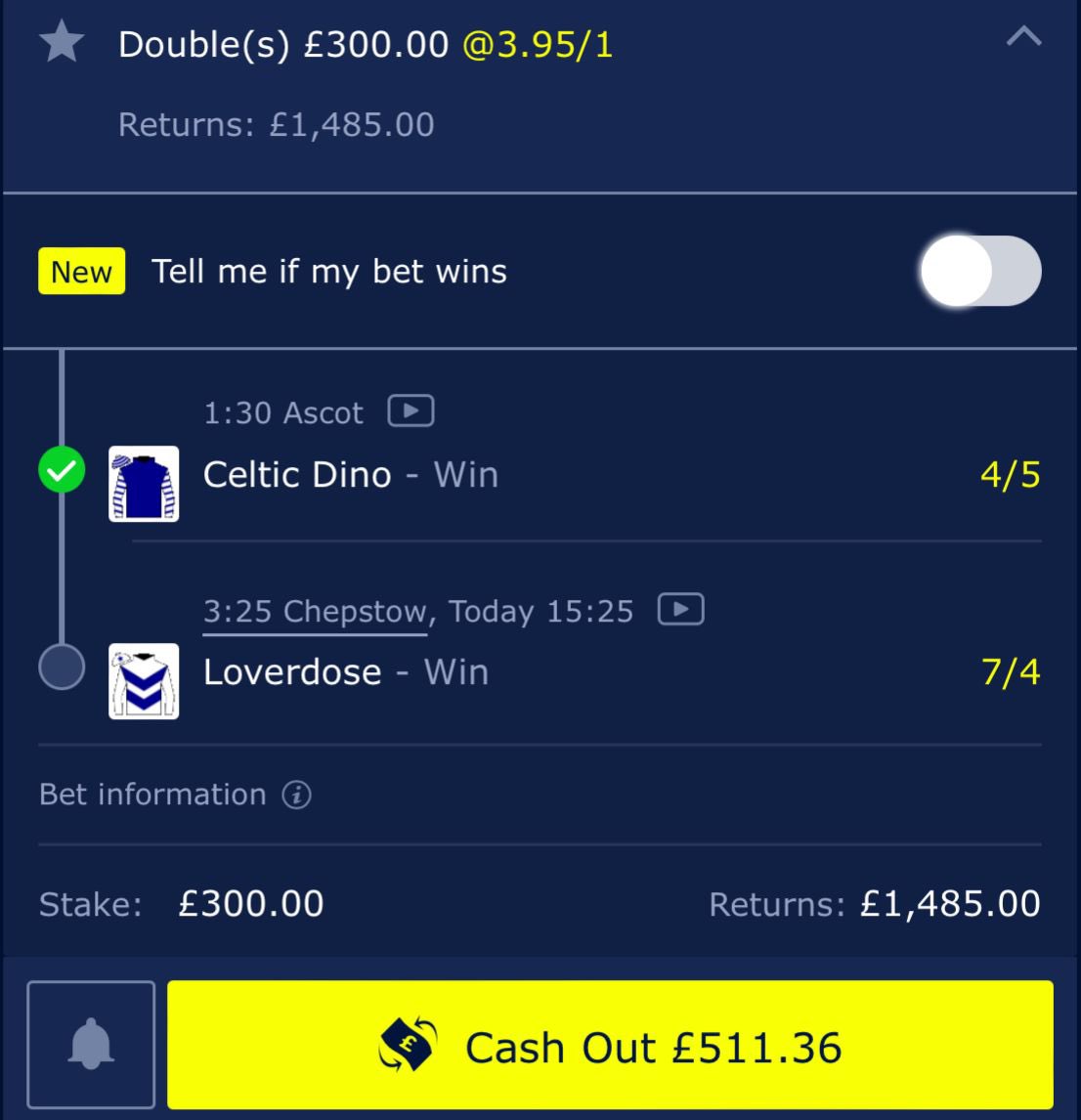 jaye_suter's tweet photo. Lovely start to the double!!!

Let’s go @InsiderEdgeBets 🔥 https://t.co/SXZNkyFmAu