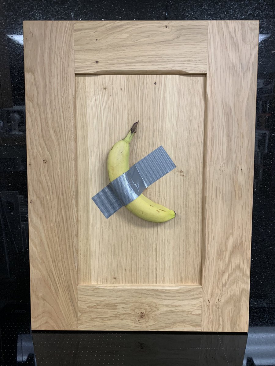 Xmas promotion ……. Limited Availability . Purchase this modern Artwork masterpiece for £3,000,000.00 and receive a free Made to measure Solid Character Oak door . Get it while its fresh