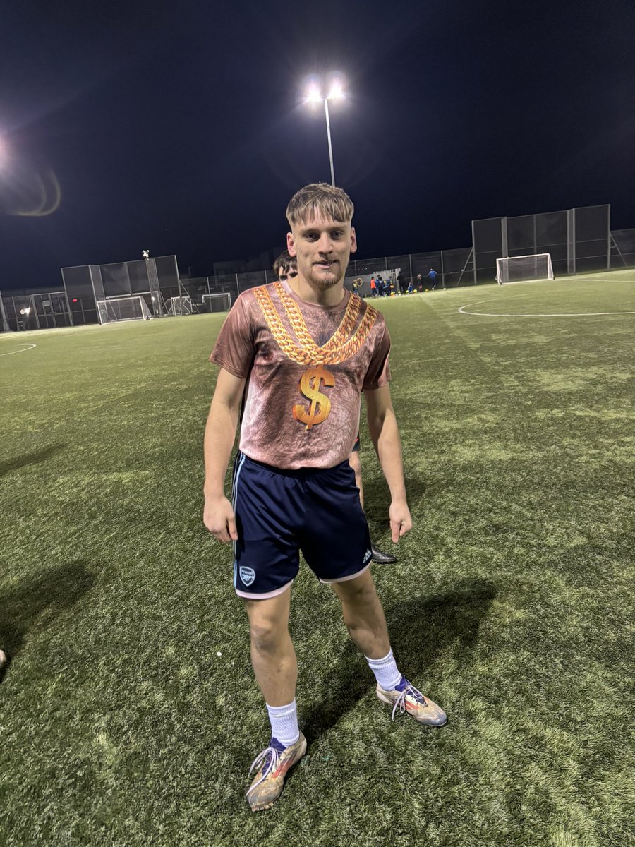 As voted by his teammates <a href="/CGFC2024/">Crawley Green FC</a> <a href="/Caden_Barber06/">Caden👨‍🍳</a> sporting the ‘Worst Trainer’ of the week T-Shirt.