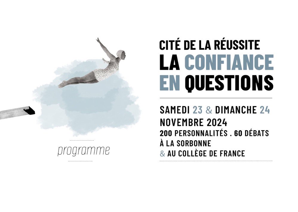 CompassLabel's tweet image. Retrouvez @AgatheCage demain à 16h30 à la Sorbonne dans le cadre de la Cité de la réussite pour le débat « La défiance : un mal français ? »