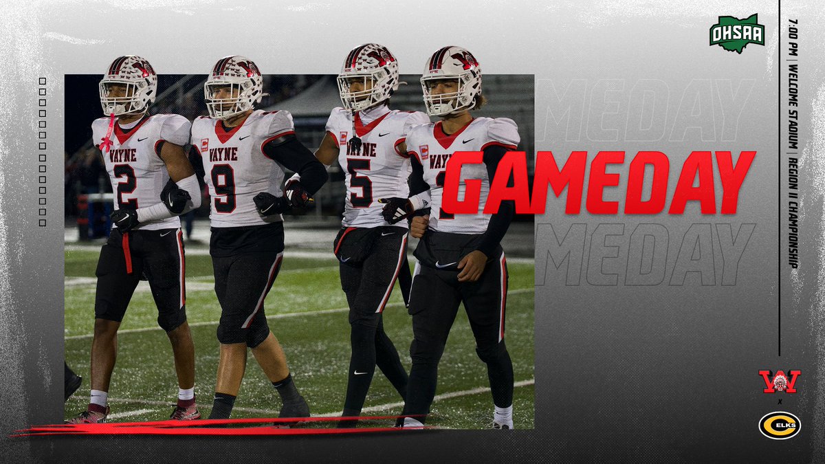 🏈 | GAMEDAY

Wayne Football meets Centerville at Welcome Stadium at 7:00 pm for a Region Championship. Enough said.

Wayne Fans park in Lot D, get there early and be loud!

🎟️ | ohsaa.org/tickets
📺 | tinyurl.com/4zhmc6pa
📻 | Oldies 97.3

#WarriorPride | #WayneTrain