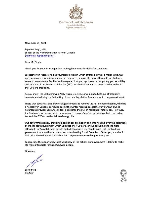 BestAngel17's tweet photo. @theJagmeetSingh You are a JOKE! Saskatchewans response to your empty soap box letter! They actually don’t charge PST on home heating. While your NDP/Liberal party does force the carbon tax and GST onto every Canadians household/ home heating! You are a Hypocrite! You are a disgrace! Just go away https://t.co/fE7QAi5qbL