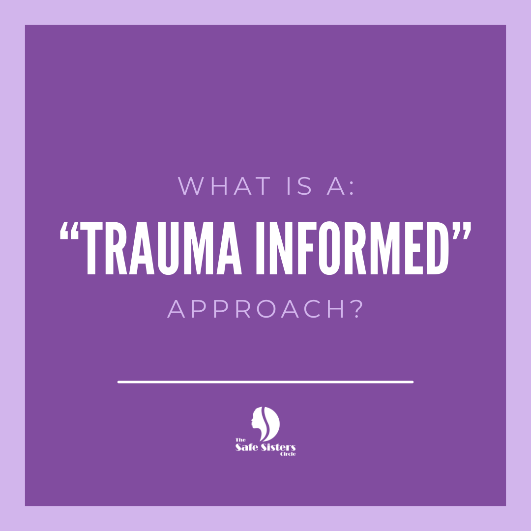 thesafesisters's tweet photo. You may know that TSSC provides free, culturally specific, holistic and trauma-informed services to Black women and girl survivors...But what exactly is a trauma-informed approach? Swipe to learn. https://t.co/LGZPdrvg70