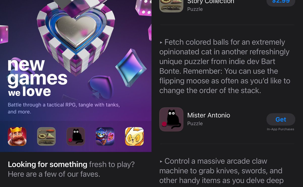 Mister Antonio feels your love Apple <a href="/AppStore/">App Store</a> 🖤