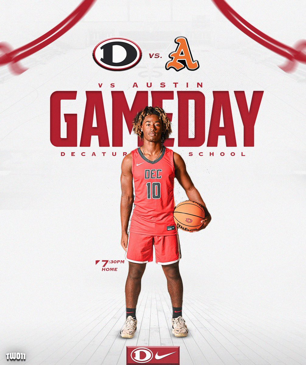 Game Day in the Dec‼️

Red Raiders take on Austin HS in the annual River City Rivalry! 

7:30PM tip off for VB! 

#GRR🔴 | #GRIT⚔️