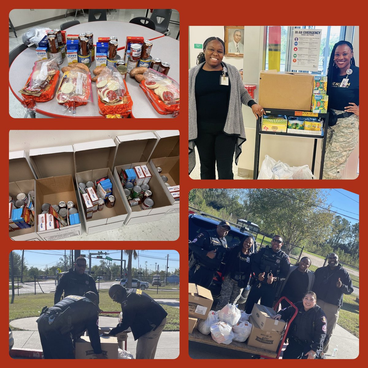 So grateful for our K5 staff at <a href="/HISDPolice/">Houston ISD Police</a> <a href="/CookMagnet/">Felix Cook Elementary Fine Arts Magnet</a> <a href="/KGESFineArts/">Kashmere Gardens Fine Arts Magnet ES</a> <a href="/mcgowen_eshisd/">McGowen Elementary</a> <a href="/McGowenES_HISD/">McGowen Elementary</a> @PaigeEagles <a href="/JamesBerryHISD/">James Berry</a> for their donations!! We will be able to feed 175 people tomorrow🙌🏿