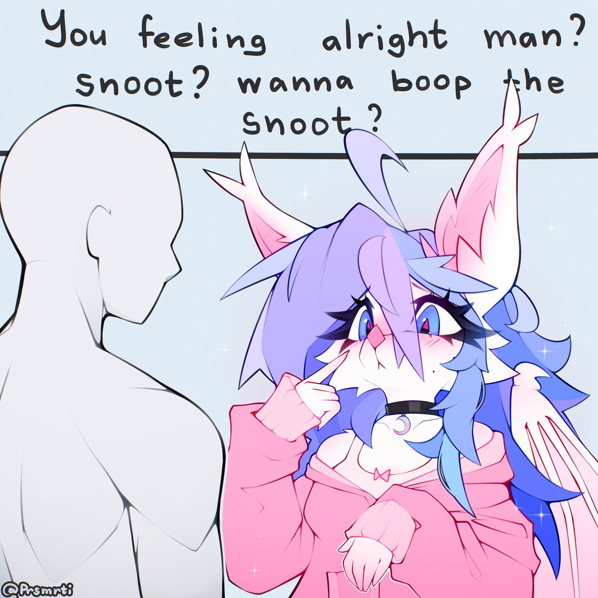 You can touch my ears too..