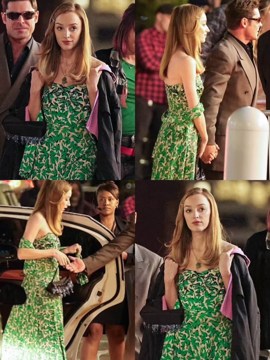 Phoebe Dynevor and Zac Efron shooting FAMOUS in LA.