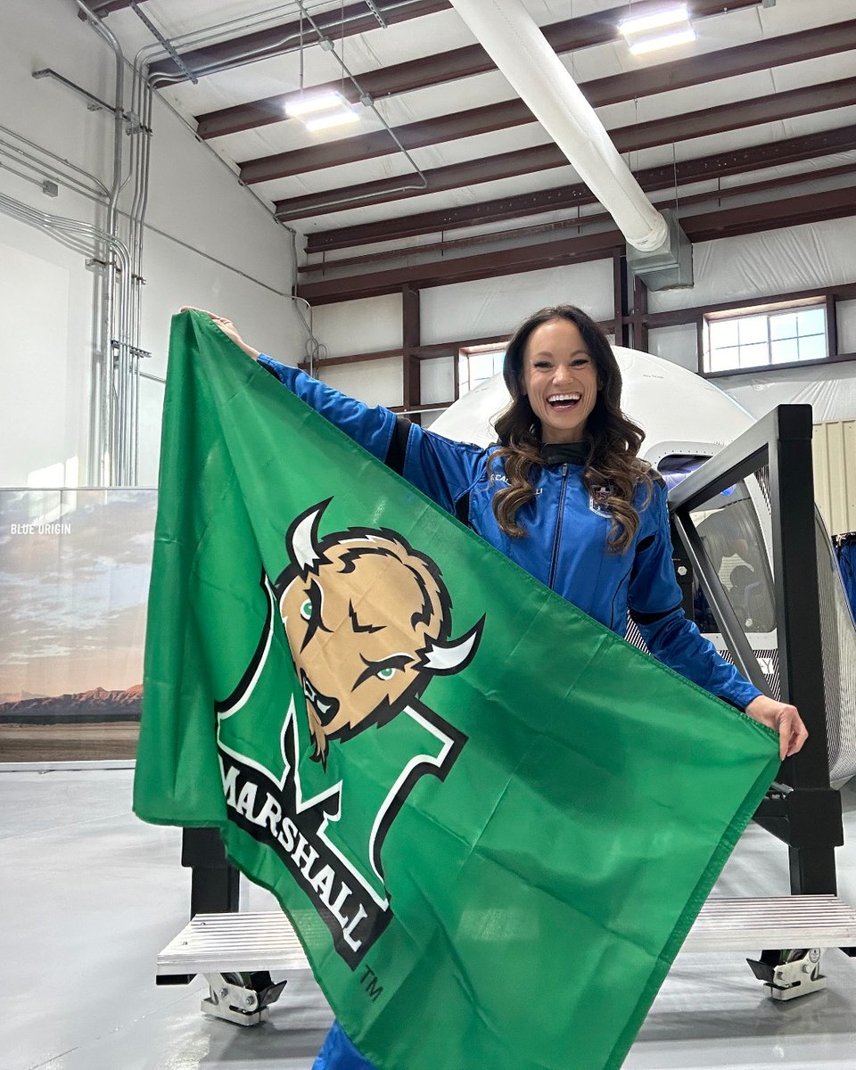 Emily Calandrelli, <a href="/TheSpaceGal/">Emily Calandrelli</a> is heading to space this morning and she’s taking Marshall University with her 🚀 🌠