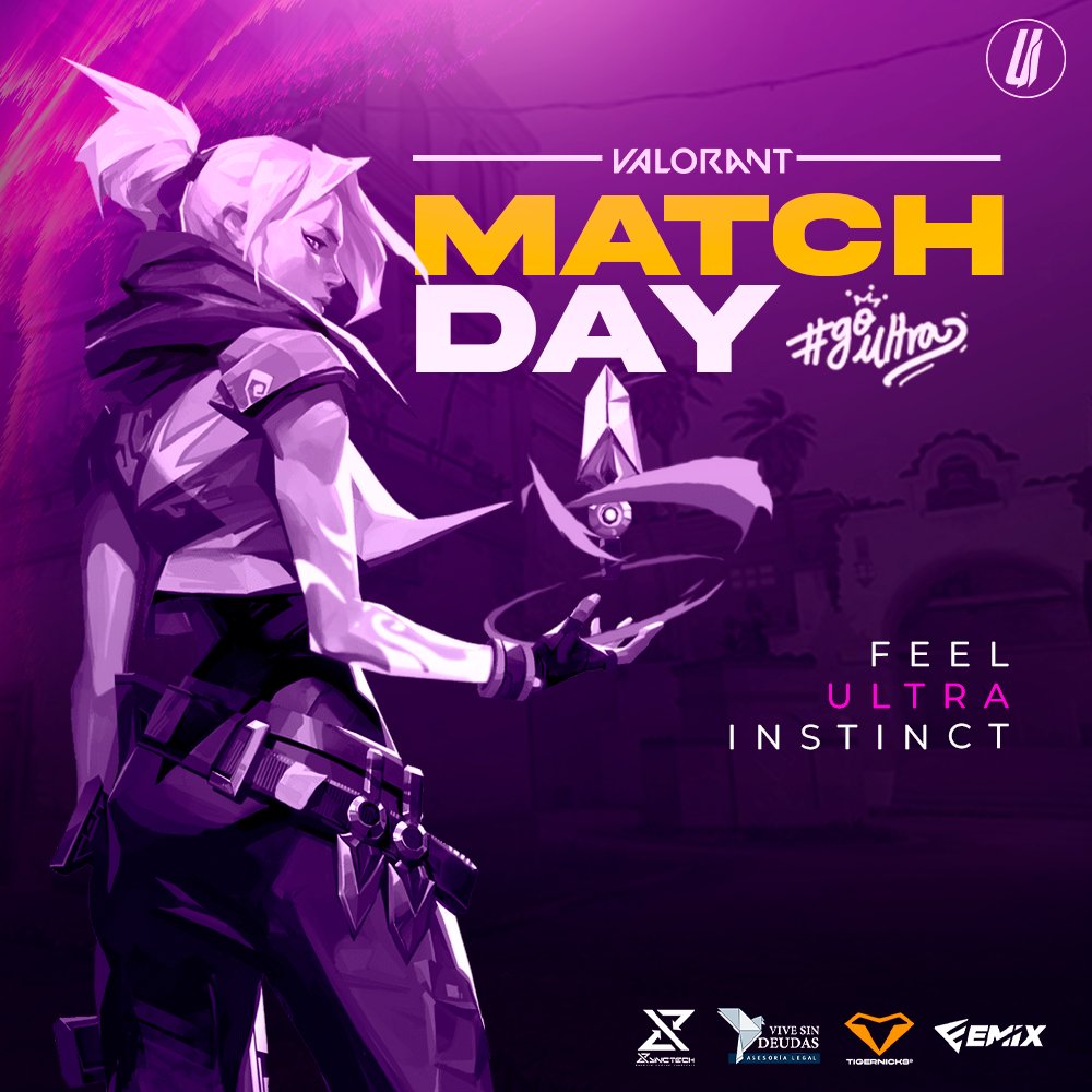 #VALORANT | ¡𝐌𝐀𝐓𝐂𝐇𝐃𝐀𝐘!

🏆 | <a href="/TormentaVALes/">Circuito Tormenta | VALORANT</a> 
📆 | GAMEGUNE Q1
⏰ | 18:00h

🕵️‍♂️ 𝐓𝐈𝐓𝐔𝐋𝐀𝐑𝐄𝐒
<a href="/AsoriZ_/">AsoriZ</a>
@markbtw_  
<a href="/ApN_valo/">ApN</a>
<a href="/ONNe247/">ØNNe🧱</a>
<a href="/ArlanbeeVL/">Arlanbee</a>
<a href="/dmaldini3_/">Dmaldini3</a>

💼 𝐒𝐓𝐀𝐅𝐅
<a href="/Ivanion11/">Ivan Linares</a>  
<a href="/fr4nesk1/">fr4nesk1</a>
<a href="/TTig3rs/">Monstersit0</a> 

#FeelUltraInstinct