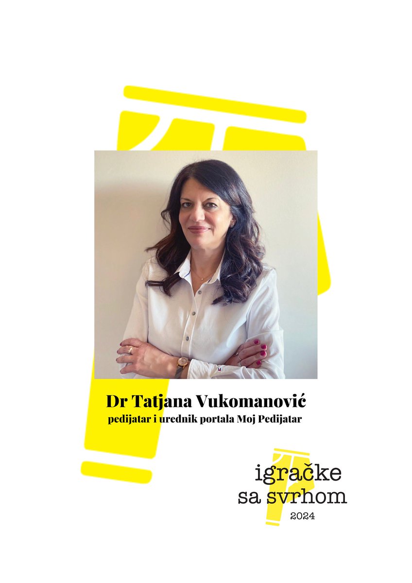 Upoznajte Tim počasnih selektora #IgračkeSaSvrhom2024

Dr Tatjana Vukomanović, pedijatar i urednik portala Moj Pedijatar