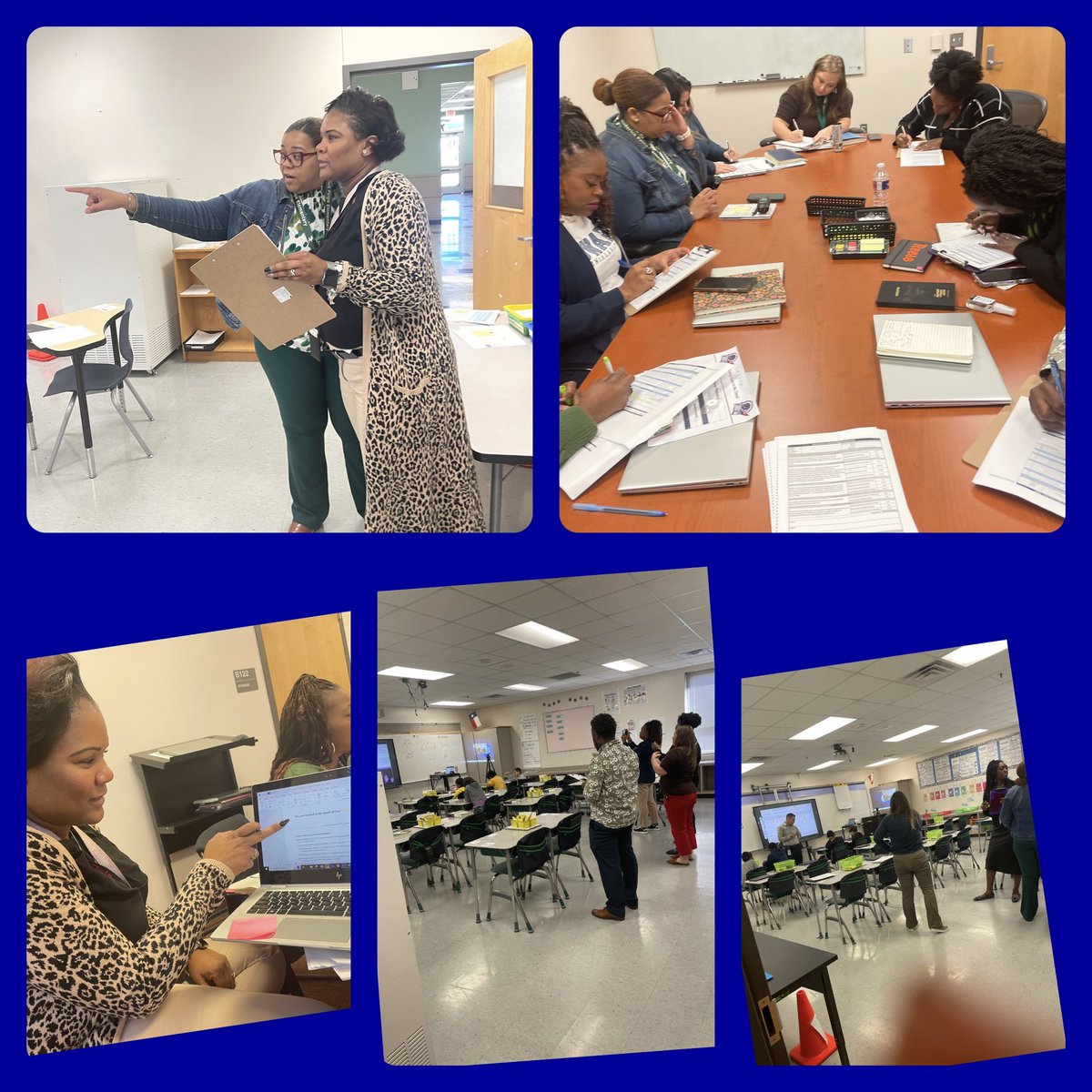 K-5 Tier 2 Leaders calibrating, collaborating, and creating! 💫