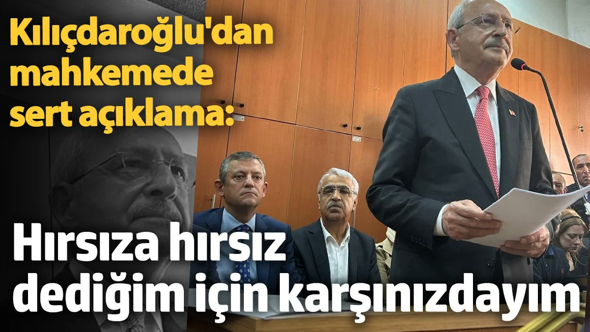 Paradox1899898's tweet photo. Kemal Kılıçdaroğlu, 17-25 Aralık yolsuzluk iddiaları sürecinde Başbakan olan Cumhurbaşkanı Tayyip Erdoğan’a hakaret suçlamasıyla açılan hapis davanın duruşması bitti. Kılıçdaroğlu"Hırsıza hırsız değim için karşınızdayım. Beytül malın tek kuruşuna el uzatmadım." dedi
#SONDAKİKA https://t.co/w75sNLyO0H